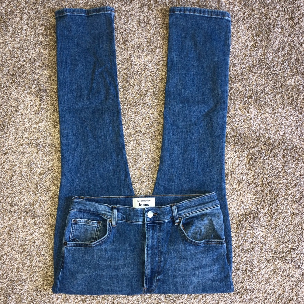 Reformation destin wash high rise jeans size 31